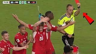 Embolo red card vs Argentina | Embolo crying after red card | Switzerland vs Argentina