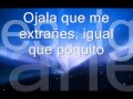 Te Extraño Poquito - Claudio Alcaraz (letra)