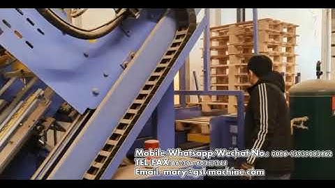 EURO EPAL block pallet nailing machine and stacking machine