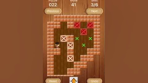 Sokoban Puzzle 022 Solved in 87 Moves