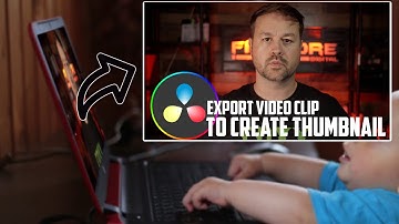 Export clip from video for youtube thumbnail (Davinci Resolve Tutorial)