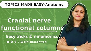 Easy tricks - Cranial nerve functional columns - Anatomy  tricks |#neetpg  #drnikitananwani #fmge