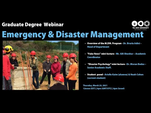 Master of Disaster Management (M.DM.) - Program Webinar, 2021
