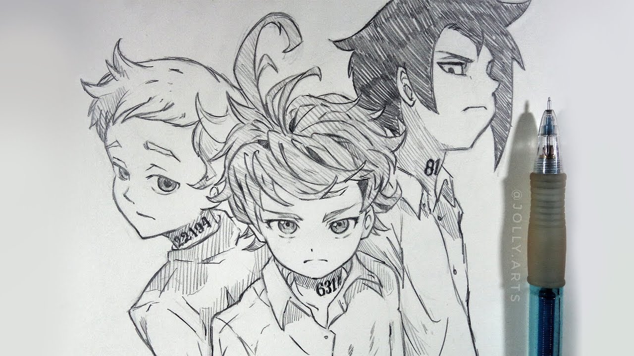Share More Than 67 The Promised Neverland Sketch Super Hot Ineteachers 