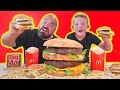 Most Expensive Giant McDonalds Big Mac vs Real  Hamburger DIY