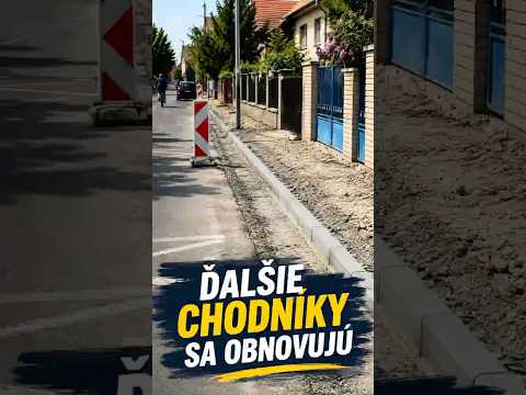 🚧 V Trenčíne obnovujú ďalšie chodníky. Práce už začali