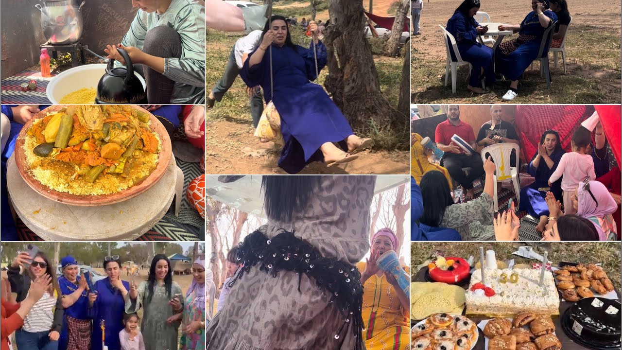 اجيو تعيشو معانا اجواء شعبية في الطبيعة💯احسن عيد ميلاد💞فيديو عامر مفجاة🎁