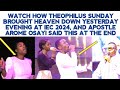 Theophilus sunday brought heaven down yesterday evening at iec 2024 and apst arome said this