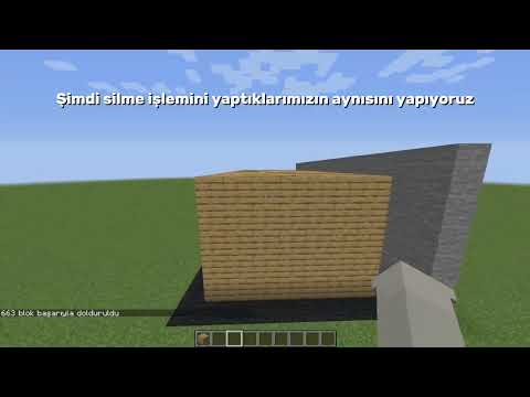 Minecraft modsuz komutla blok koyma,silme 2023