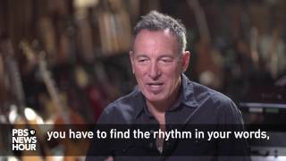 Bruce Springsteen on the difference between writing prose and music