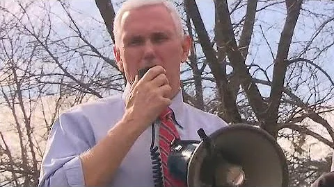 Vice President Mike Pence visits vandalized Jewish cemetery in Missouri