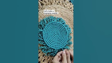 Making Macrame coasters  #macrame #shortvideo #diy
