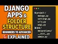 Django Apps & Folder Structure Explained | Beginners to Advanced | Full Project Walkthrough 🎯