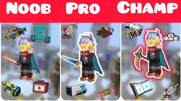 Noob vs Pro vs Champion (Build and Shoot | Blockman GO)