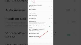 OPPO 31 Phone Call Waiting Setting || How to set call on waiting in OPPO Phone #callsettings #shorts