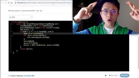 Longest Substring Without Repeating Characters - 30 min Java Coding Challenge