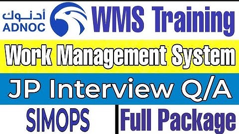 What is SIMOPS as per ADNOC WMS? | ADNOC interview Questions for JP Interview