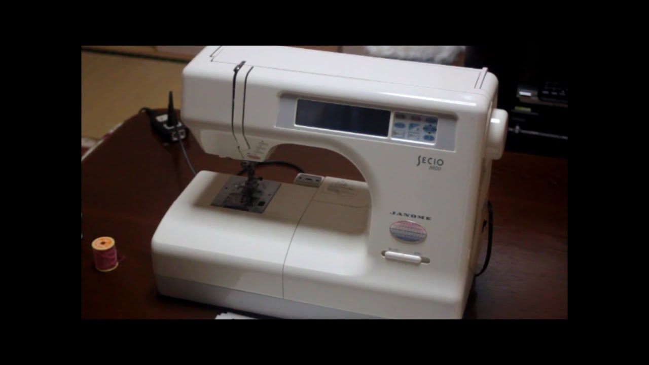 ジャノメミシン SECiO 8600 下糸巻編 - YouTube