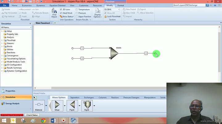 Lecture 6: Simulation of mixer in Aspen