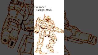 BattleTech: Firestarter BattleMech (#mechwarrior #battletech #battletechlore #scifi)