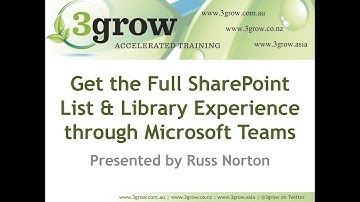 Get the Full SharePoint List & Library Experience through Microsoft Teams