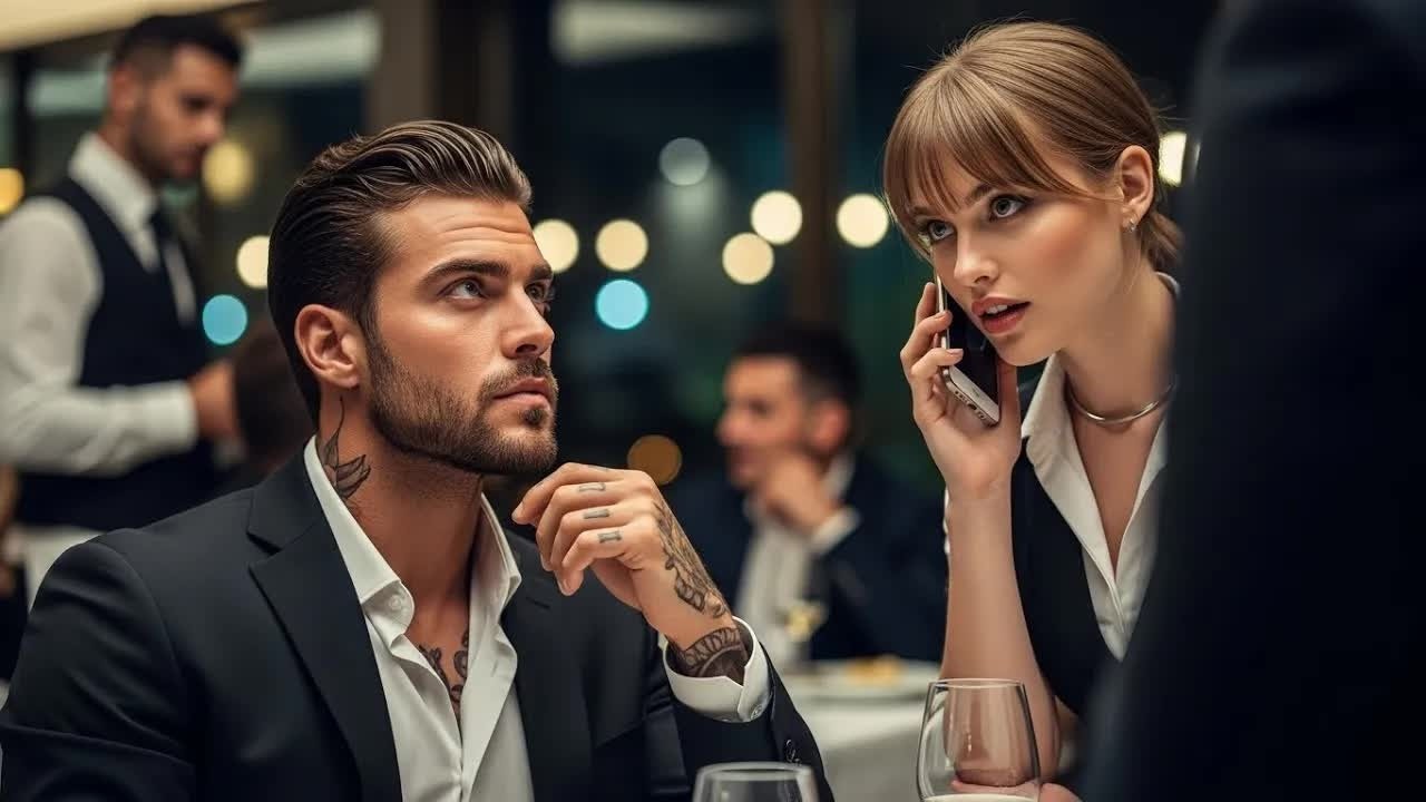 Shy Waitress Answered a Call in Front of Mafia Boss… Hours Later, He Said  “Don’t Let Her Leave