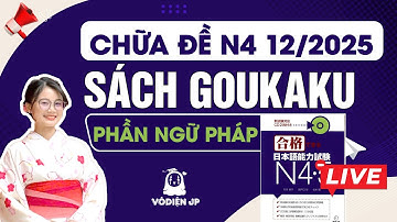 CHỮA ĐỀ N4 - GOUKAKU (PHẦN NGỮ PHÁP) CÙNG VÔ DIỆN SS | CHỮA ĐỀ JLPT N4 2025