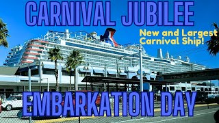 Embarkation Day on the Carnival Jubilee out of Galveston Texas The newest ship in the Carnival Fleet