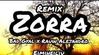 Bad Gyal x Rauw Alejandro - Zorra remix (letra/lyric)
