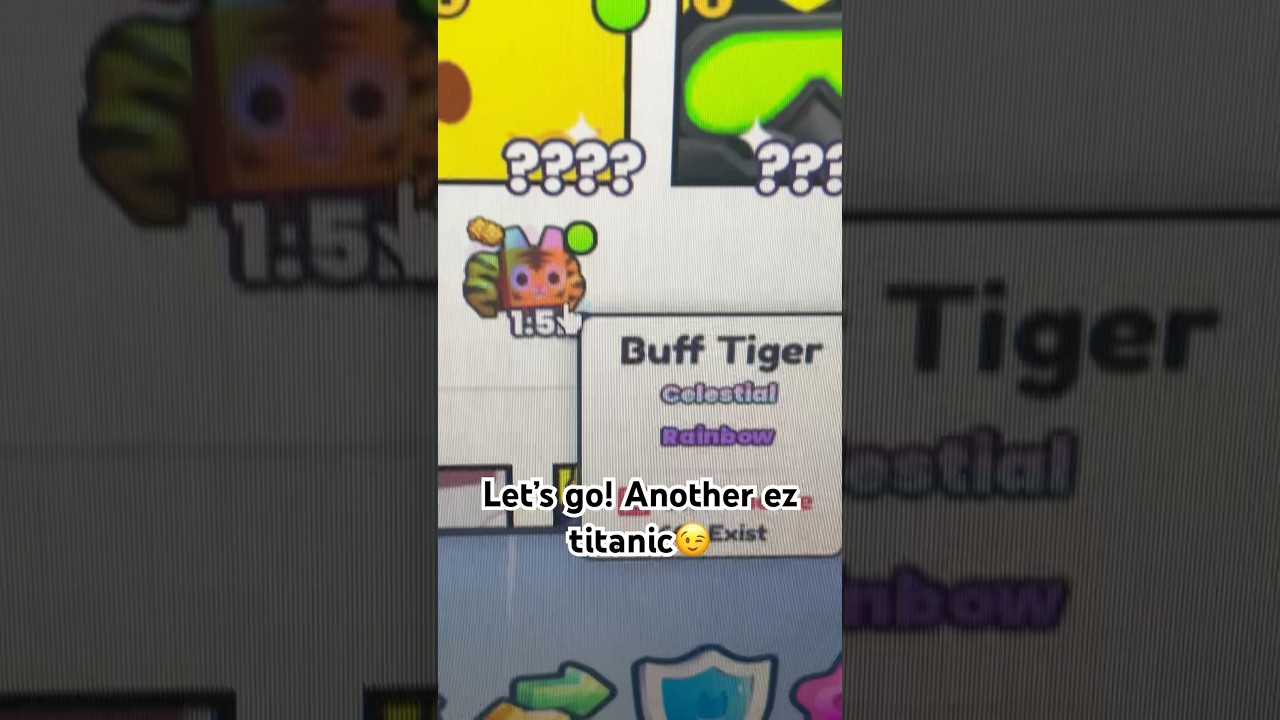 I Hatched A RAINBOW Buff Tiger In Pet Simulator 99! 