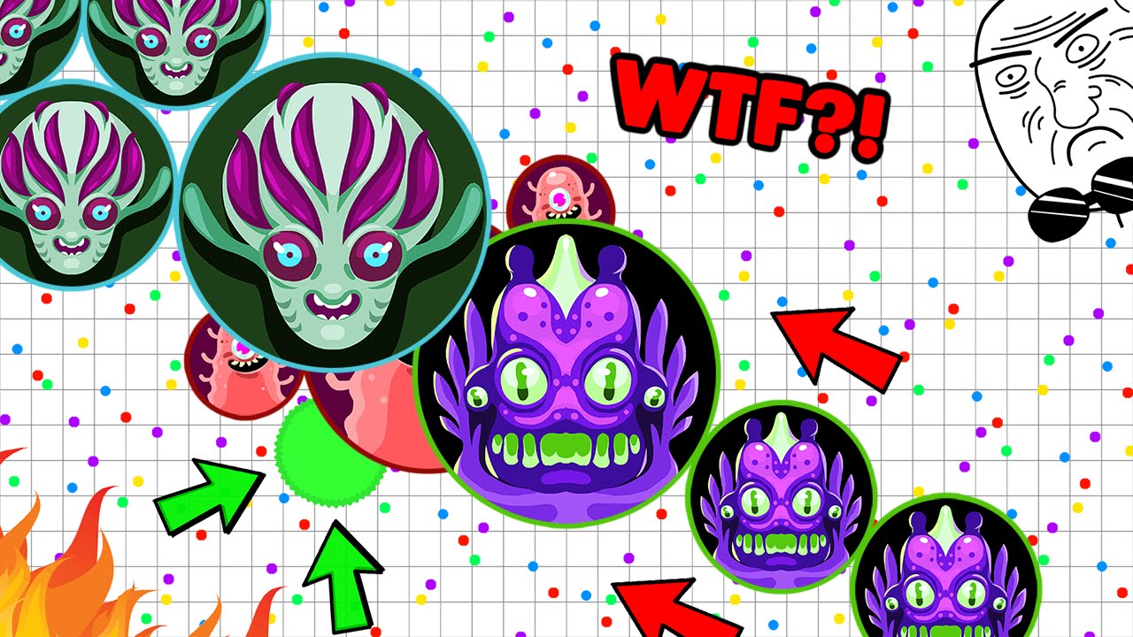 Agar.io - "AFK POPSPLIT BAIT" - Best TRICK Moments 