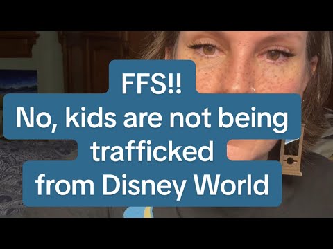 Can we please stop with the Disney trafficking conspiracies? 