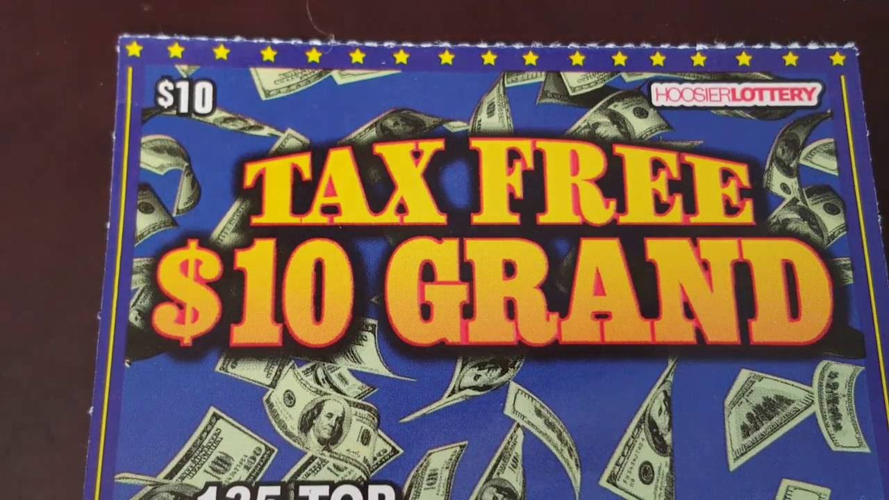 Tax Free 10 Grand Scratch Ticket From The Indiana Lotto YouTube