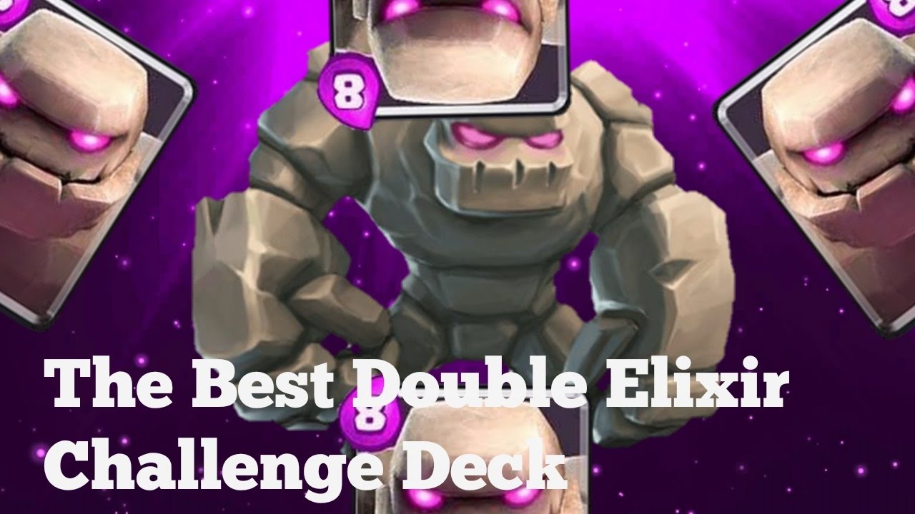 The Best Double Elixir Challenge Deck ( Clash Royale ) YouTube