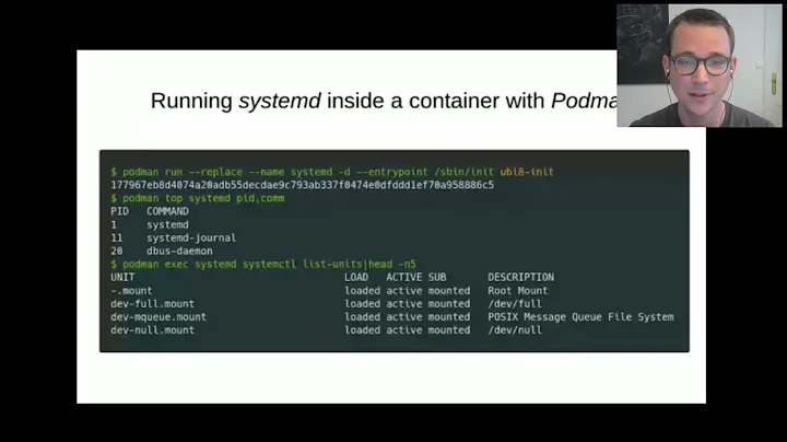 Podman and systemd – the Why, the What, and the How