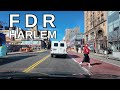 NEW YORK CITY Driving Tour [4K] - FDR DRIVE - HARLEM