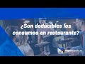 ¿Son deducibles los consumos en restaurante?