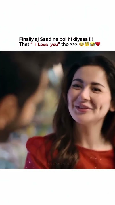 Saad says I love you to Maheer😫❤️ #terebin #kahanisuno #saad #maheer #wahajali #haniaamir #drama