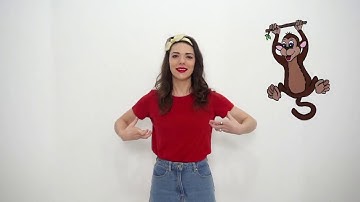 Five Cheeky Monkeys | Auslan  sing & sign | Songs for Children | hey dee ho music