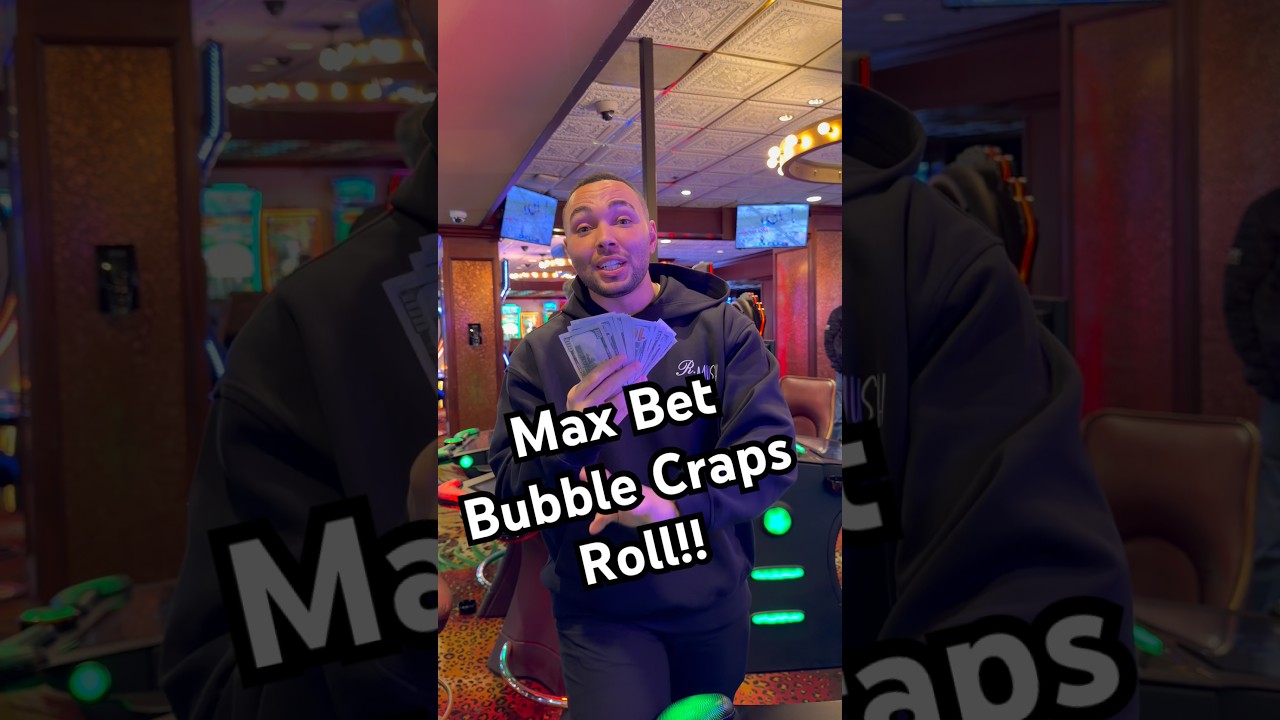Max Bet Bubble Craps Roll! Betting against the mathematic impossibility. 
