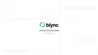 Blync AI - Create Invoice in 10 Seconds