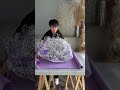 プロポーズに贈るパープルローズ108本にかすみ草の花束をラッピング