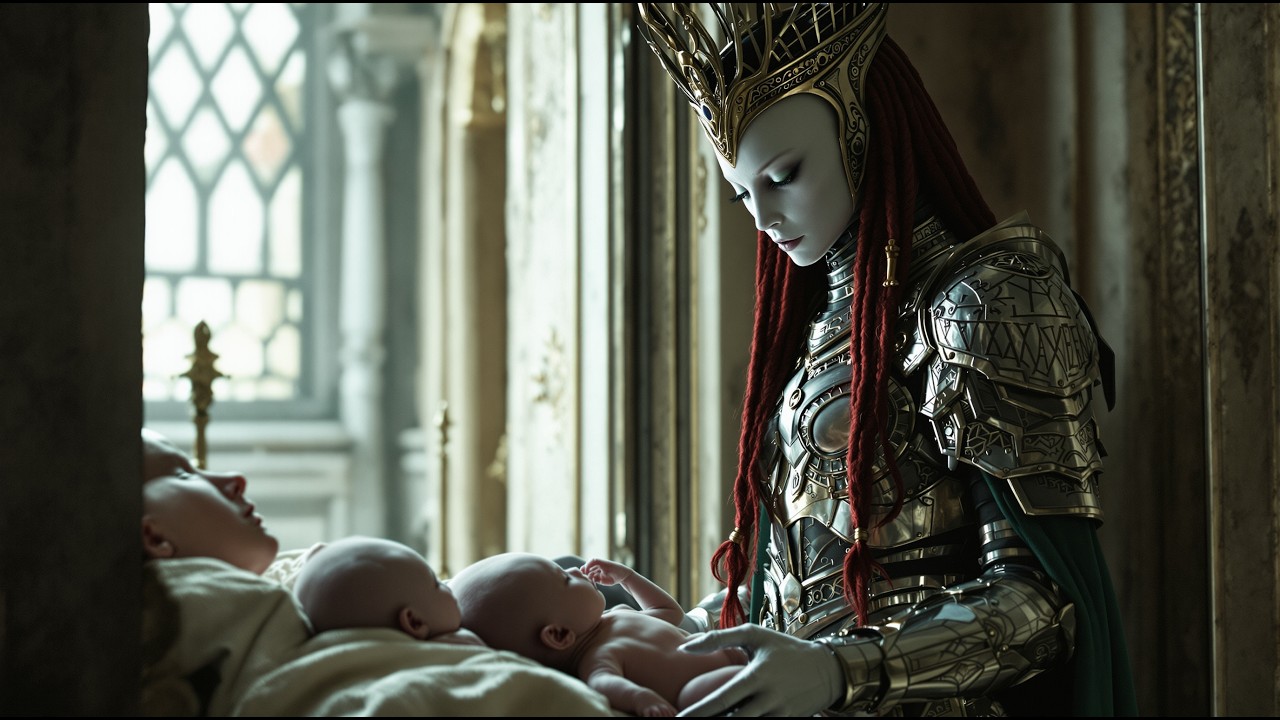 The Alien Queen Arrived Early — Her Twin Babies Were Sleeping on the ...