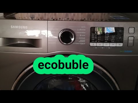 شرح مفصل عن طريقة تشغيل غسالة الملابس سامسونغ إيكو بابل Machine à laver Samsung ecobuble