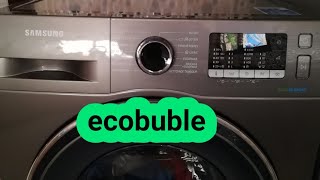 شرح مفصل عن طريقة تشغيل غسالة الملابس سامسونغ إيكو بابل  Machine à laver Samsung ecobuble