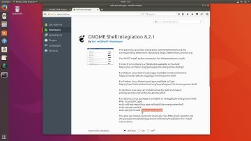 Enable Gnome Extensions in Ubuntu