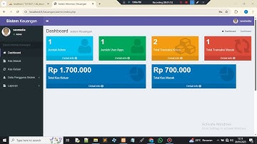 SOURCE CODE SISTEM INFORMASI KEUANGAN | KAS MASUK & KAS KELUAR | PHP & MYSQL