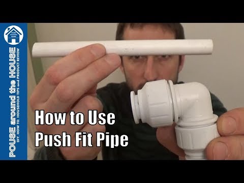 How to use push fit pipe. Push fit plastic plumbing tutorial. JG Speedfit