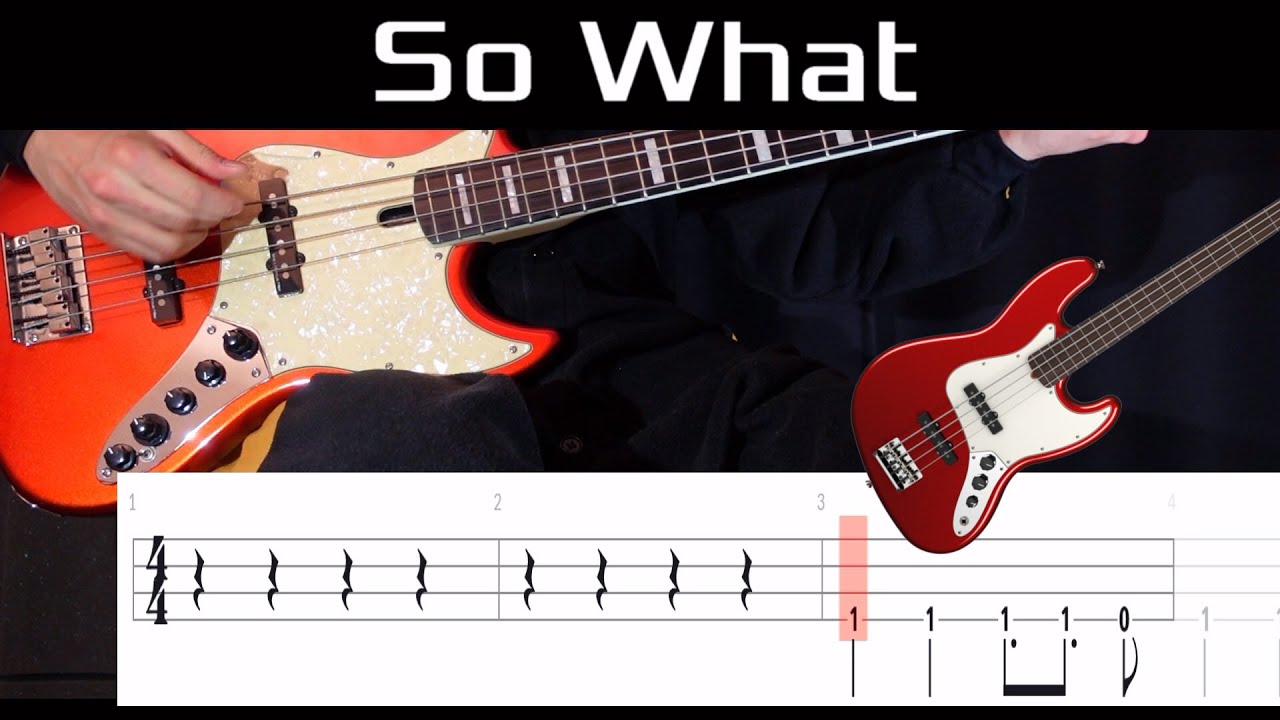 So What (BTS) - (BASS ONLY) Bass Cover WITH TABS