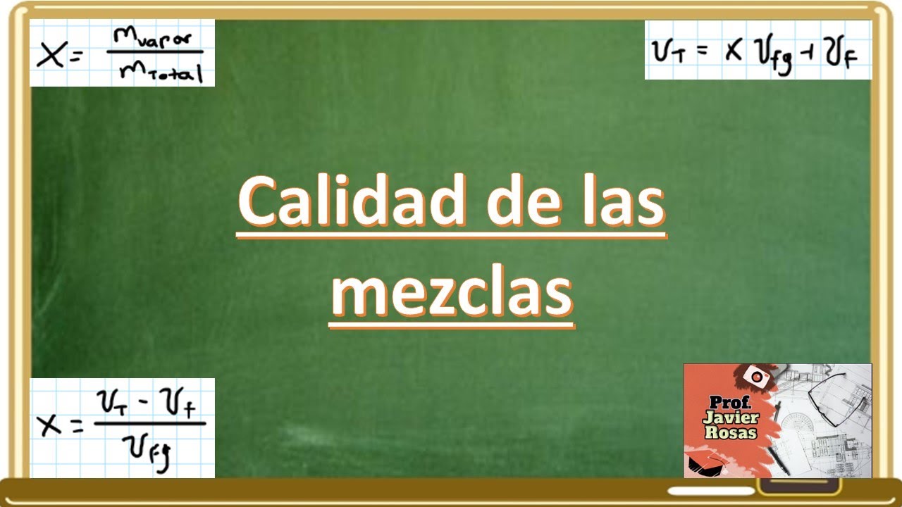 Calidad de las mezclas || Termodinámica - YouTube